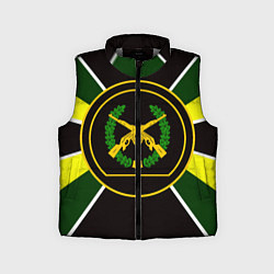 Детский жилет Мотострелковые войска: шеврон без текста, цвет: 3D-светло-серый