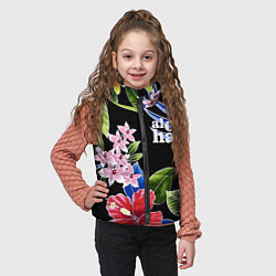 Детский жилет Tropical flowers - aloha, цвет: 3D-красный — фото 2