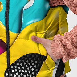 Детский жилет Праздничная абстракция, цвет: 3D-светло-серый — фото 2