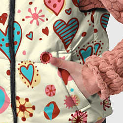 Детский жилет Цветные сердечки, цвет: 3D-красный — фото 2