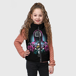 Детский жилет Персонажи в Sguid game, цвет: 3D-черный — фото 2