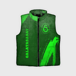 Детский жилет Galatasaray - green gradient вертикально, цвет: 3D-черный