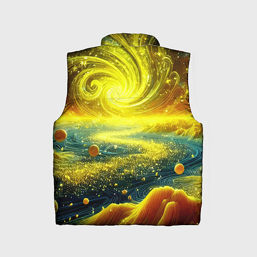 Детский жилет Neon galaxy - ai art fantasy / 3D-Красный – фото 2