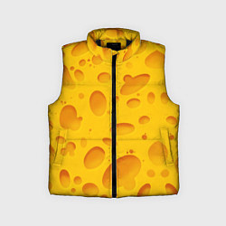 Детский жилет Сыр, цвет: 3D-черный