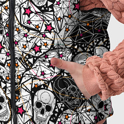 Детский жилет Черепа и красные звезды, цвет: 3D-красный — фото 2