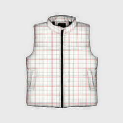 Детский жилет Светлый узор - классическая клетка, цвет: 3D-черный