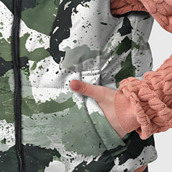 Детский жилет Зеленый фактурный камуфляж, цвет: 3D-черный — фото 2