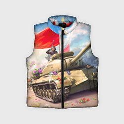 Детский жилет Русский танк, цвет: 3D-красный