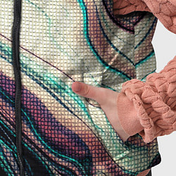 Детский жилет Абстракция тёмные краски с текстурой, цвет: 3D-черный — фото 2