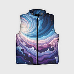Детский жилет Космическая волна, цвет: 3D-светло-серый