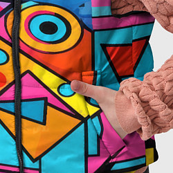 Детский жилет Кислая геометрия, цвет: 3D-светло-серый — фото 2