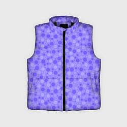 Детский жилет Фиолетовый сиреневый пузыри, цвет: 3D-черный
