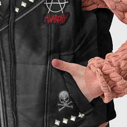 Детский жилет Косуха с нашивками Slipknot, цвет: 3D-красный — фото 2