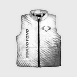 Детский жилет SsangYong - white gradient вертикально