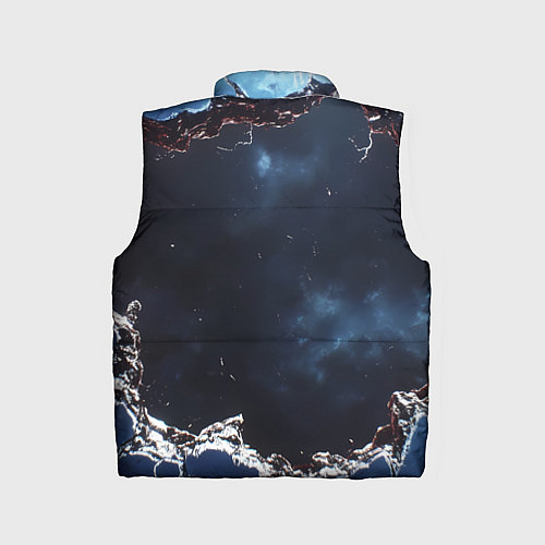 Детский жилет Объемная дыра в стене текстура / 3D-Красный – фото 2