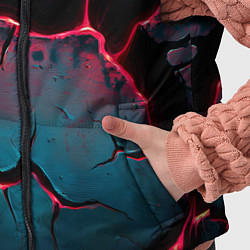 Детский жилет Объемные разломы текстура, цвет: 3D-светло-серый — фото 2