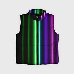Детский жилет Neon lines, цвет: 3D-черный