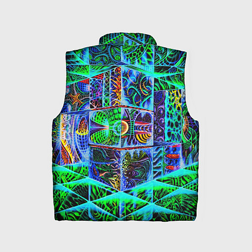 Детский жилет Психоделика узор кислотный / 3D-Красный – фото 2