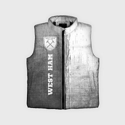 Детский жилет West Ham - grey gradient по-вертикали
