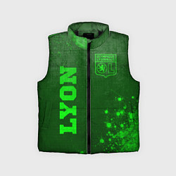 Детский жилет Lyon - green gradient вертикально, цвет: 3D-черный