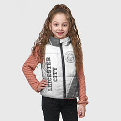 Детский жилет Leicester City - white gradient вертикально, цвет: 3D-черный — фото 2