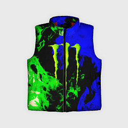 Детский жилет Monster energy кислотный огонь, цвет: 3D-красный