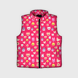 Детский жилет Skzoo pattern pink, цвет: 3D-красный