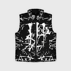 Детский жилет Monster energy белые штрихи краско