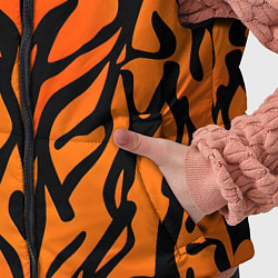 Детский жилет Тигровый огненный паттерн, цвет: 3D-красный — фото 2