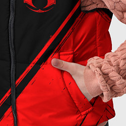 Детский жилет Assassins Creed - red gradient вертикально, цвет: 3D-черный — фото 2