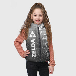 Детский жилет Zelda - grey gradient по-вертикали, цвет: 3D-черный — фото 2