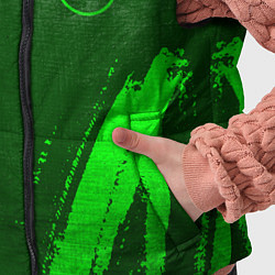 Детский жилет Nissan - green gradient вертикально, цвет: 3D-черный — фото 2