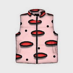 Детский жилет Круги маркер - паттерн, цвет: 3D-черный