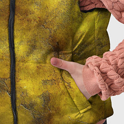 Детский жилет Золотая ржавая текстура, цвет: 3D-черный — фото 2