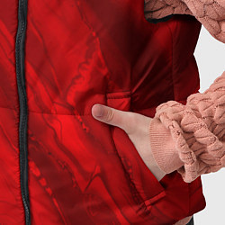 Детский жилет Красный камень абстракция, цвет: 3D-красный — фото 2