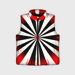 Детский жилет Мишень красно-белая