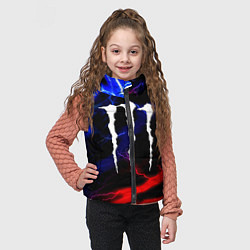 Детский жилет Monster energy молнии неон, цвет: 3D-черный — фото 2
