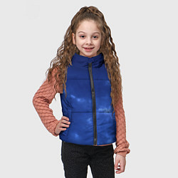 Детский жилет Темный синий тучи на небе, цвет: 3D-черный — фото 2