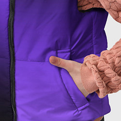 Детский жилет Чёрно-сиреневый градиент пополам, цвет: 3D-черный — фото 2