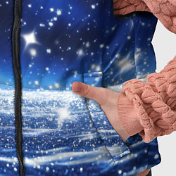 Детский жилет Космический синий абстрактный фон - текстура, цвет: 3D-черный — фото 2