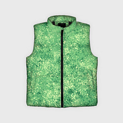 Детский жилет Фисташковый текстура напыление, цвет: 3D-черный