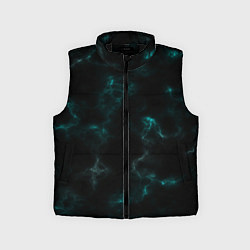 Детский жилет Color black turquoise, цвет: 3D-черный