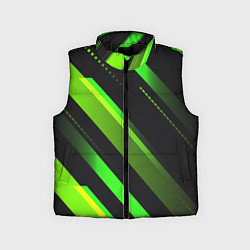 Детский жилет Color black green, цвет: 3D-черный