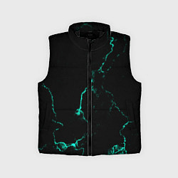 Детский жилет Color black turquoise, цвет: 3D-черный