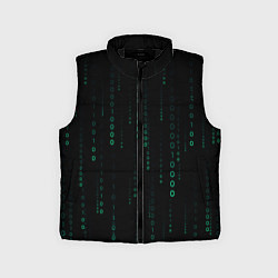 Детский жилет Color black turquoise, цвет: 3D-черный