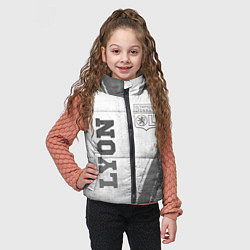 Детский жилет Lyon - white gradient вертикально, цвет: 3D-черный — фото 2