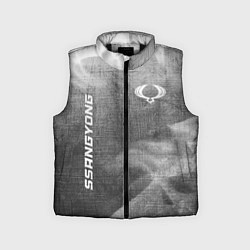 Детский жилет SsangYong - grey gradient вертикально, цвет: 3D-черный