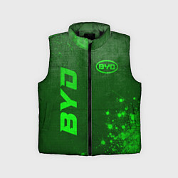 Детский жилет BYD - green gradient вертикально