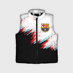 Детский жилет Barcelona глитч краски