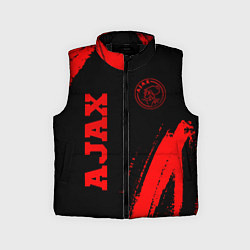 Детский жилет Ajax - red gradient вертикально, цвет: 3D-черный
